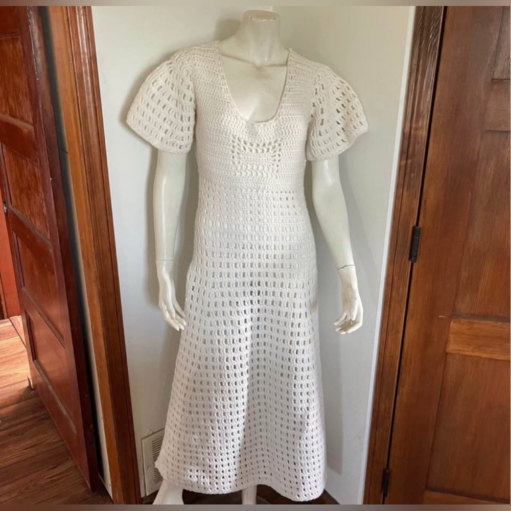 Handmade White Crochet Dress